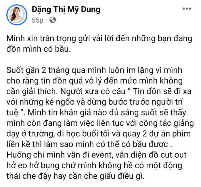 Midu đáp trả tin có bầu: Với cô gái chưa lập gia đình là rất ác ý