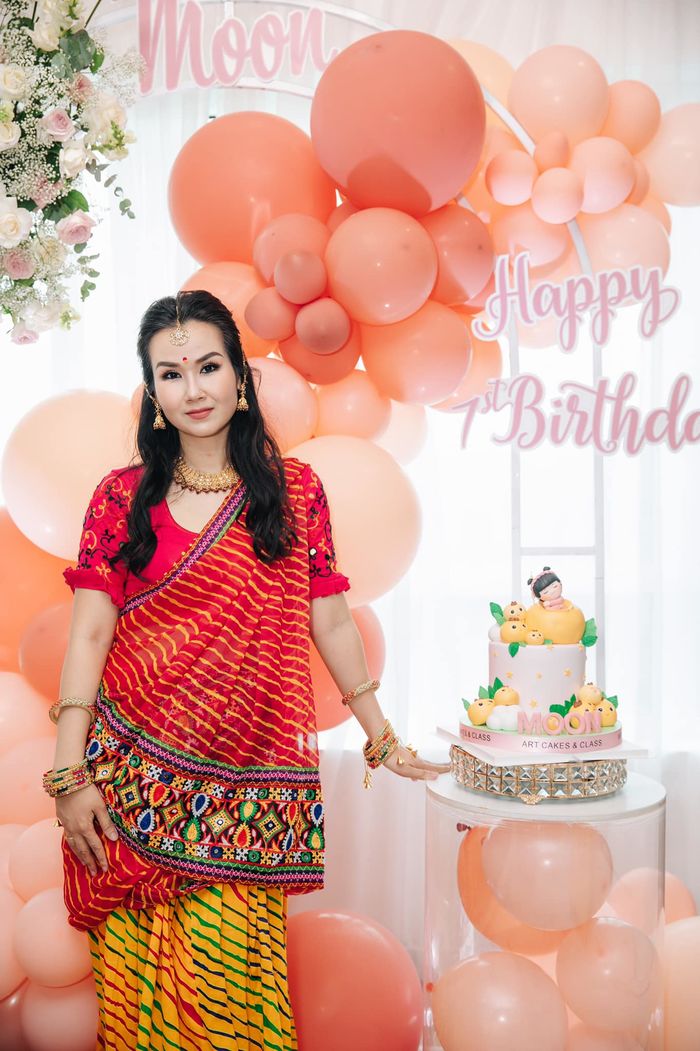 Mỹ nhân Việt mặc sari: Diệu Hoa được chồng tặng thiết kế nặng 18kg