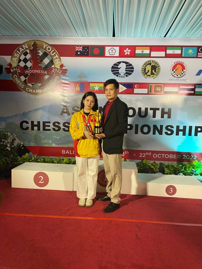 Nữ kỳ thủ 2k5 đến từ Thái Nguyên đạt HCV giải Cờ vua Châu Á 2022