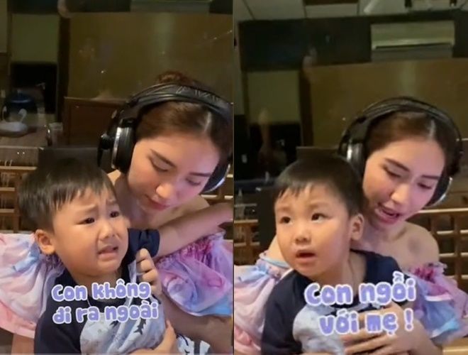 Quý tử nhà Hòa Minzy lên 3: Bảnh bao như soái ca, là chỗ dựa của mẹ
