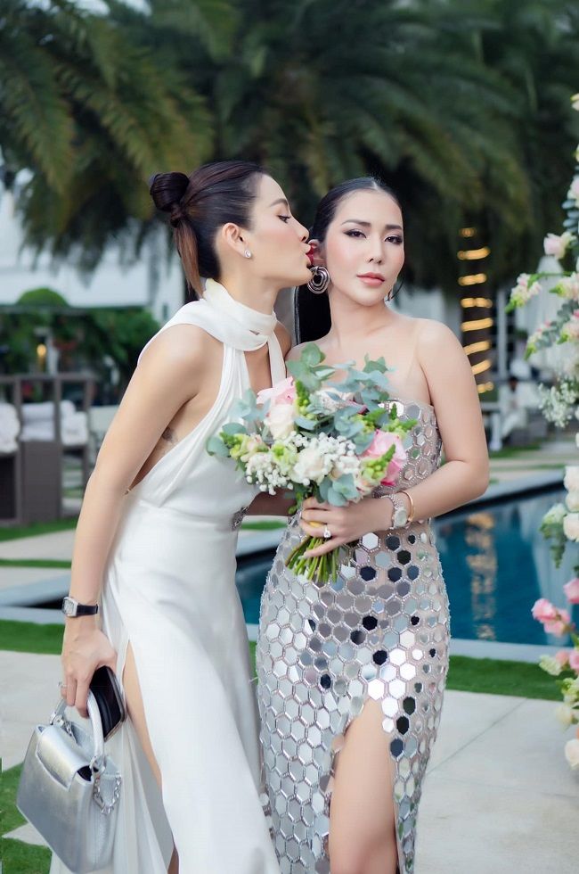 Sao Việt chăm khoe tòa thiên nhiên khi đi đám cưới: Minh Hằng hẳn BST