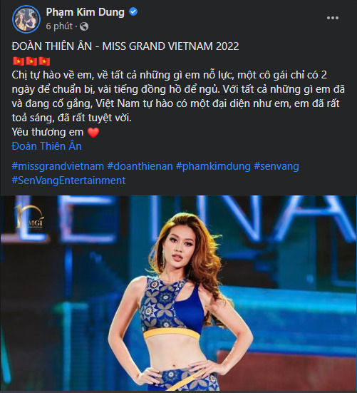 Sao Việt động viên Đoàn Thiên Ân: Cô gái của Việt Nam đã làm tốt rồi