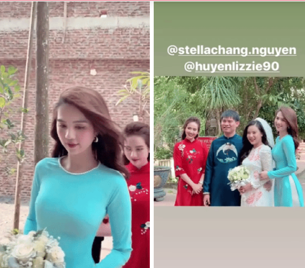 Thời trang đi ăn cưới của Ngọc Trinh: Đẹp đến mức lấn lướt cô dâu
