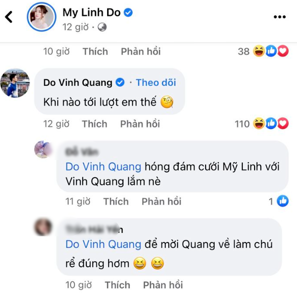 Con trai bầu Hiển đã chịu ra mặt khi thấy Đỗ Mỹ Linh đi làm phù dâu