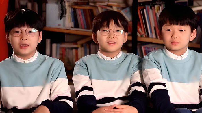 Anh em sinh ba Daehan, Minguk, Manse 10 tuổi cao gần 1m60, lớn phổng