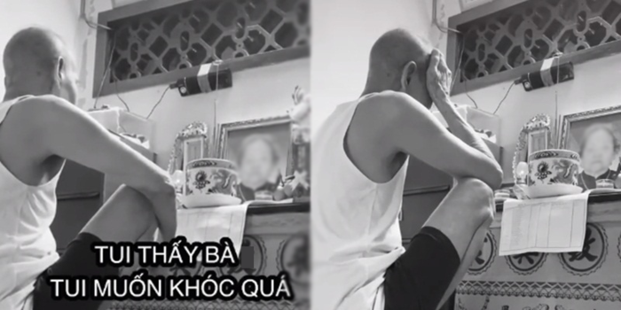 Chồng khi ra ngoài không quên hôn vào di ảnh của vợ: Tình yêu vĩnh cửu