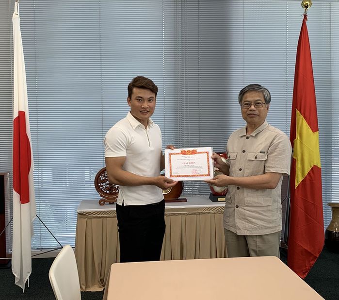 Cứu người ở Nhật, thanh niên Việt được trao giấy khen tiếng Việt