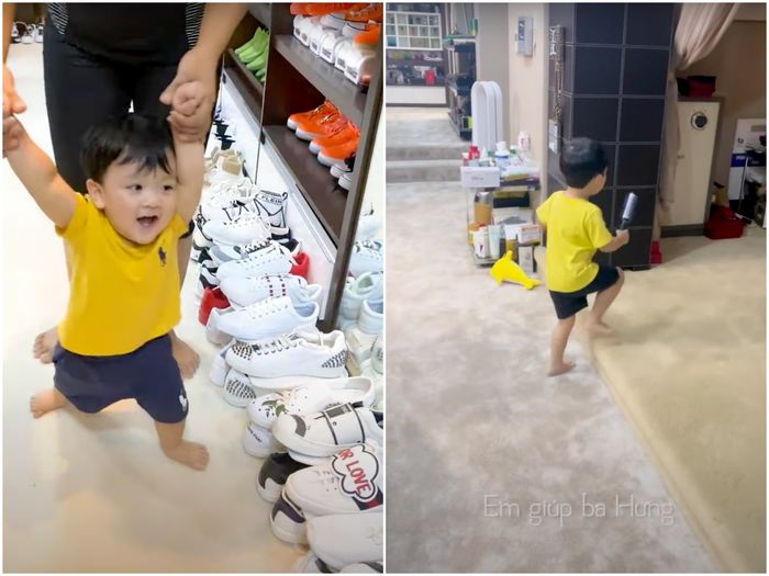 Quý tử 3 tuổi của Đàm Vĩnh Hưng tự lập, biết phụ giúp việc nhà