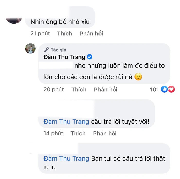Ông xã bị bàn luận chuyện vóc dáng, Đàm Thu Trang đáp trả tinh tế