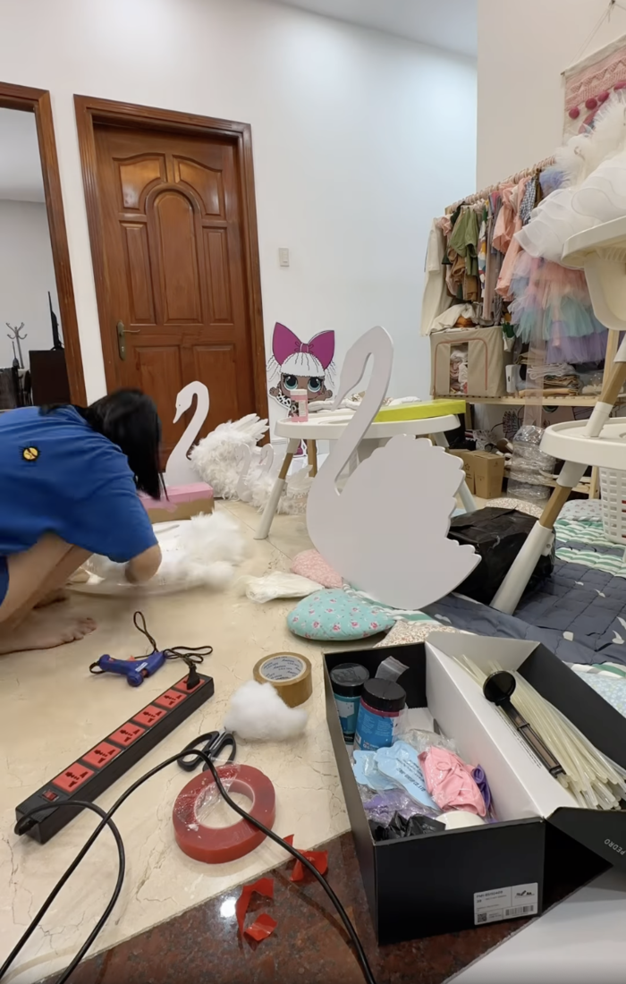 Sinh nhật hoành tráng của con nhà Vân Trang: Một tay mẹ bỉm lo hết