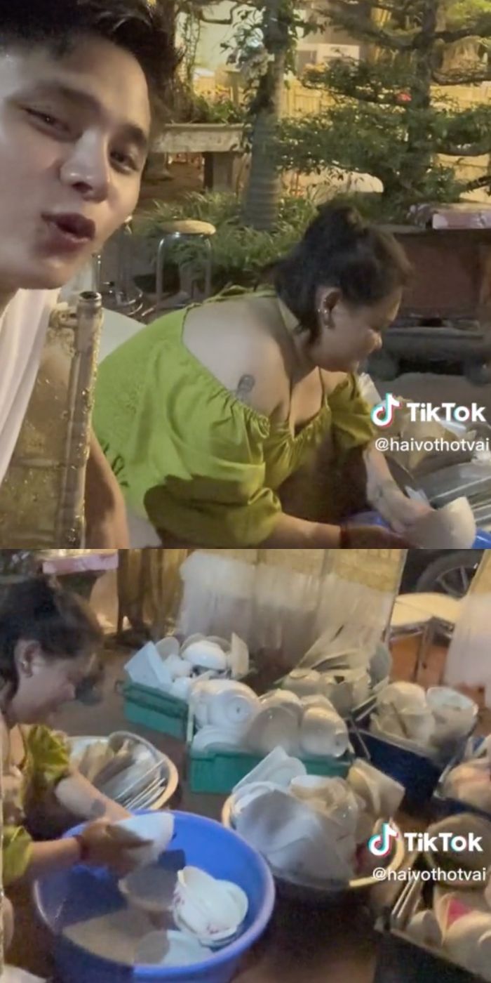 Chưa kịp thay áo cưới, Kim Liên gánh thau chén, dọn nhà trong ngày đầu
