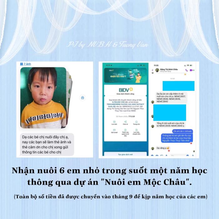Fan Thùy Tiên nhận nuôi 6 em nhỏ trong dự án cô từng đi thiện nguyện