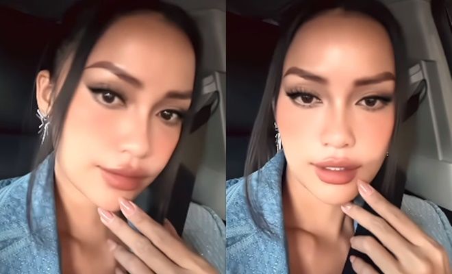 First look của Ngọc Châu tại Miss Universe 2022: Tự make up sang xịn