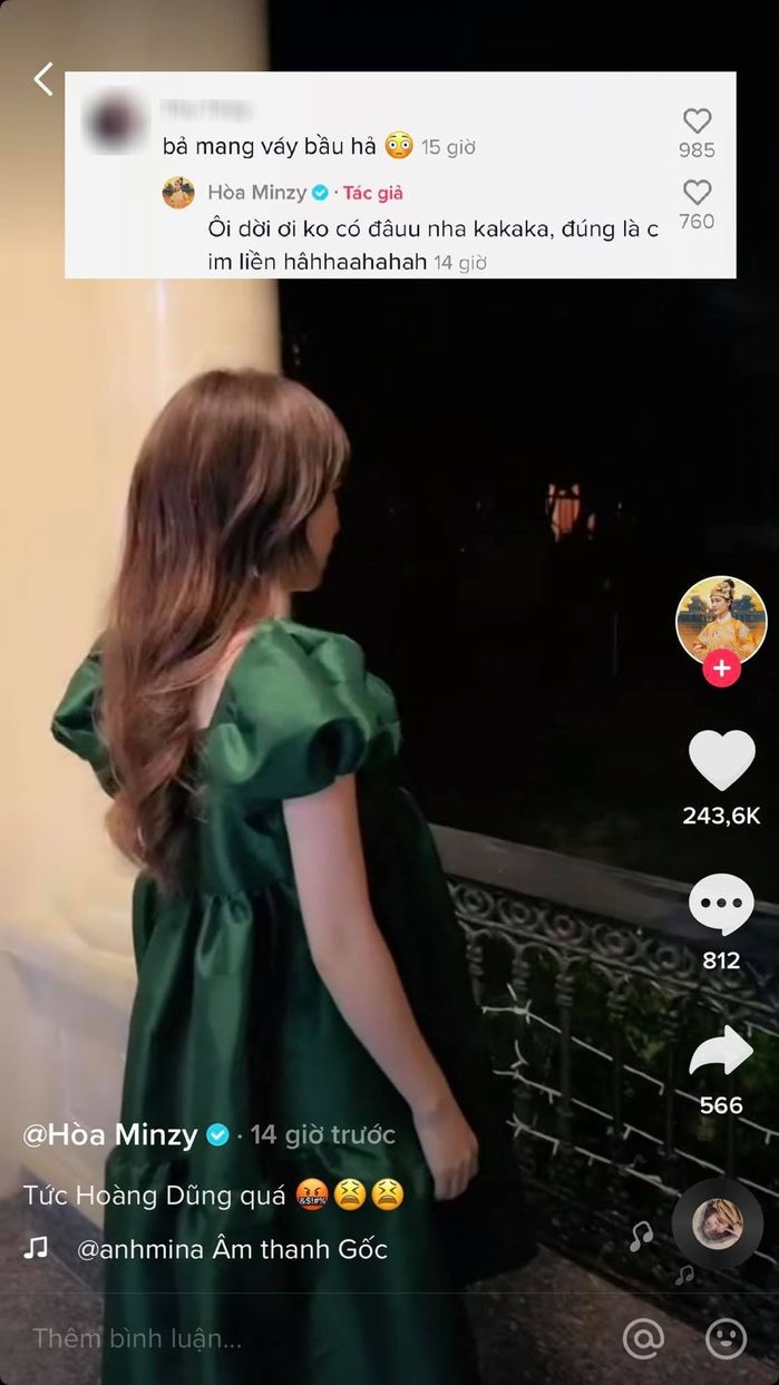 Đang livestream bán hàng, Hòa Minzy bị khuyên mang bầu lần 2