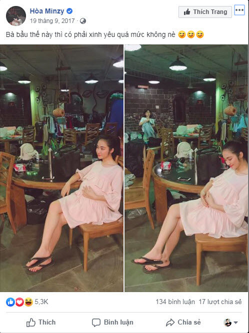 Đang livestream bán hàng, Hòa Minzy bị khuyên mang bầu lần 2