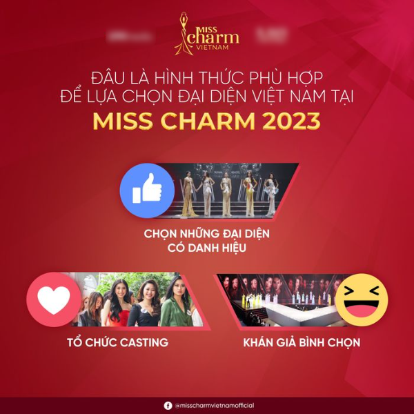 Bị fan chê thẳng, Miss Charm Vietnam công bố ứng viên 5.000 máu