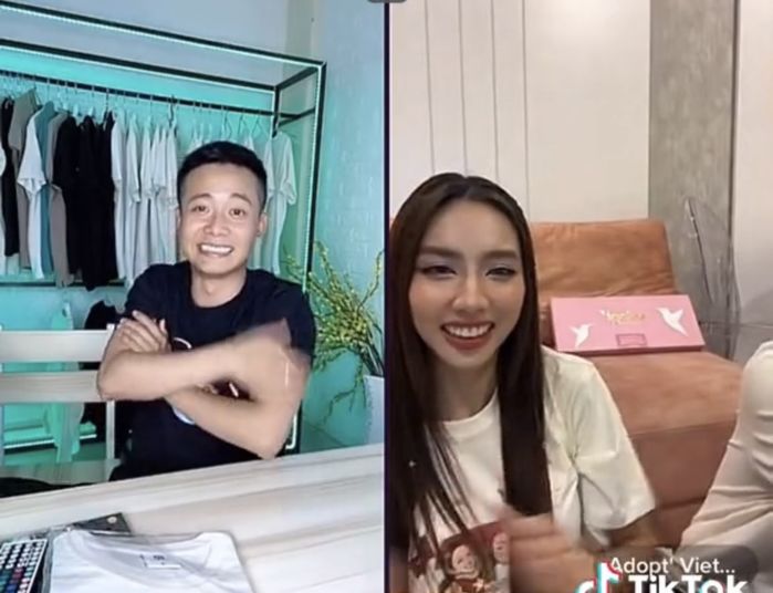 Quang Linh bất ngờ khi được Thuỳ Tiên chúc sinh nhật trên sóng live