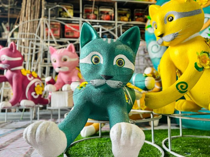 Hé lộ linh vật đàn mèo của xuân Quý Mão ở đường hoa Nguyễn Huệ