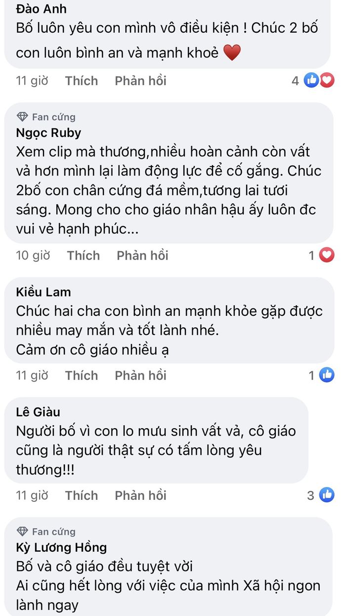 Người cha shipper bế con nằm trong thùng hàng để tránh gió