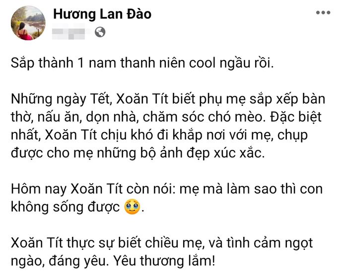 Bố tình tứ bên người mới, con trai Shark Bình nhắn mẹ lời xúc động