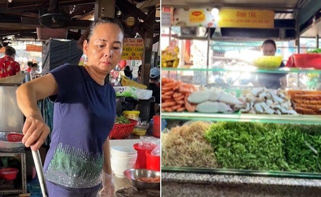 Ghé chợ Bà Chiểu ăn bún mắm miền Tây: Tô chỉ 45k mà cái gì cũng có