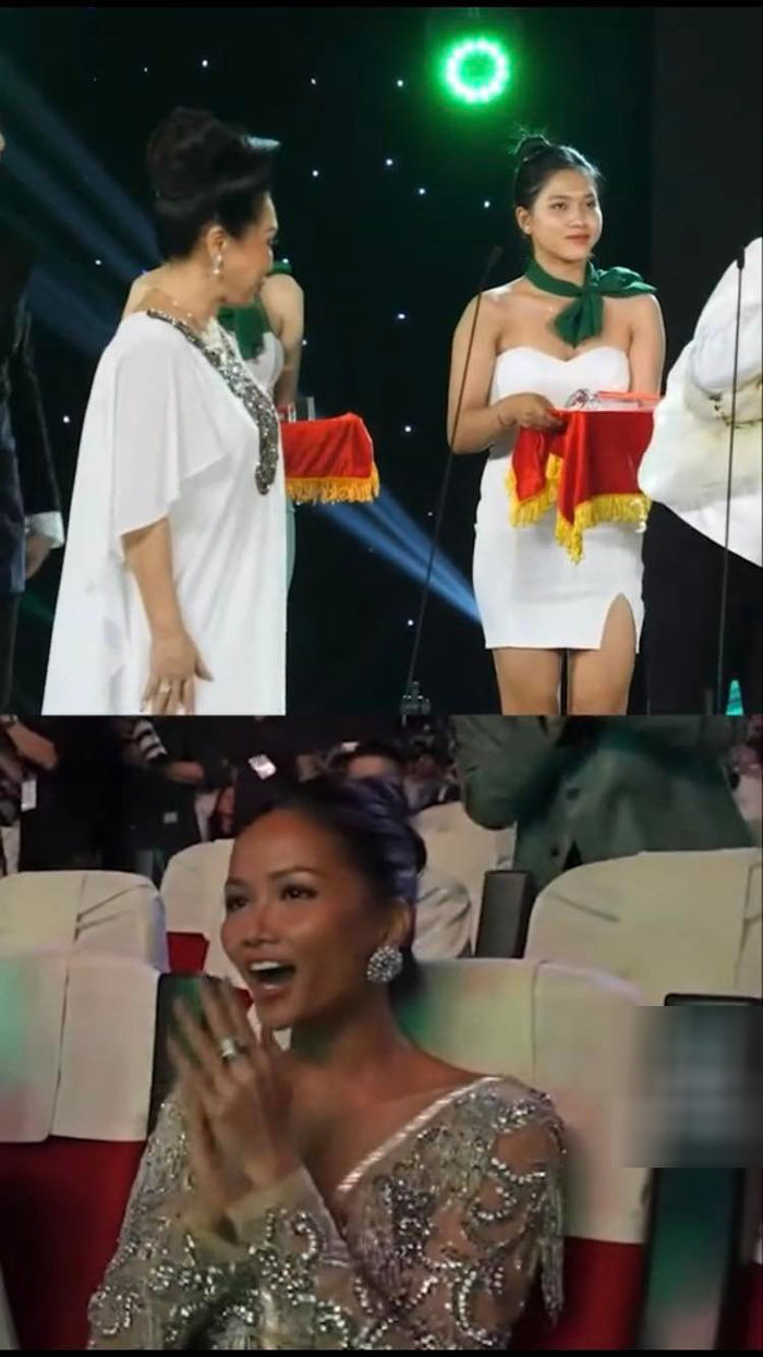 Làn Sóng Xanh 2022: Hoa hậu H'Hen Niê hò hét khi NS Bạch Tuyết ẵm giải