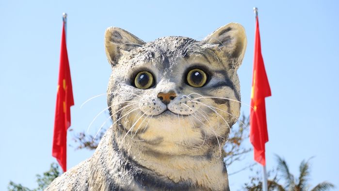 Linh vật mèo ở Đà Nẵng bị “tố” đạo nhái, dỡ bỏ ngay trong đêm