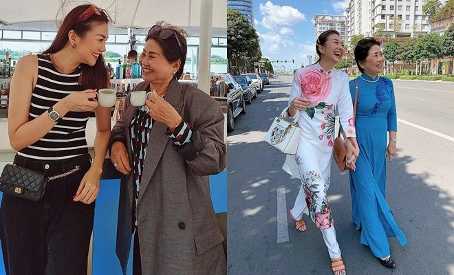 Mỹ nhân Việt khoe mẹ ruột dịp Tết: Thùy Tiên và thân mẫu như chị em