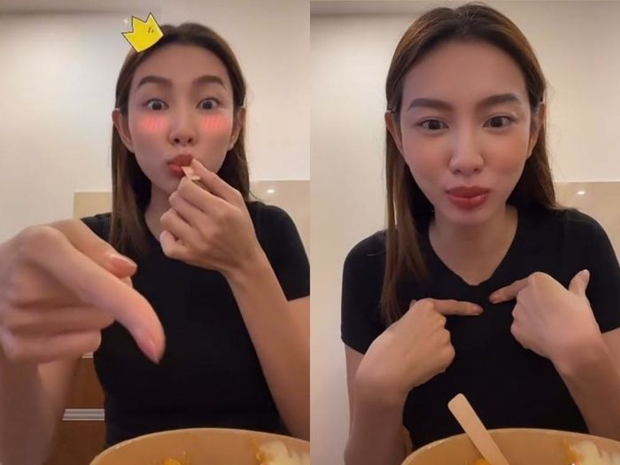 Những lần Hoa hậu Thùy Tiên hóa food reviewer: Biểu cảm sống động
