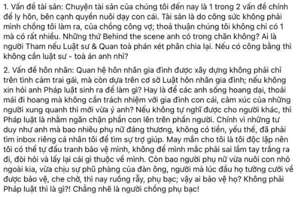 Vợ Shark Bình tiết lộ cả hai đang thống nhất tiến tới hoà giải