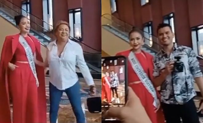 Vừa nhập cuộc Miss Universe, Ngọc Châu đã làm cô giáo dạy tiếng Việt