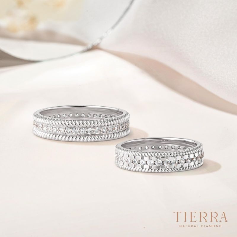 Nhẫn cưới bạch kim - chất liệu được ưa chuộng trong mùa cưới 2023