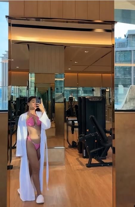 Bạn gái thủ môn Văn Lâm lên tiếng về việc mặc bikini tập gym-3