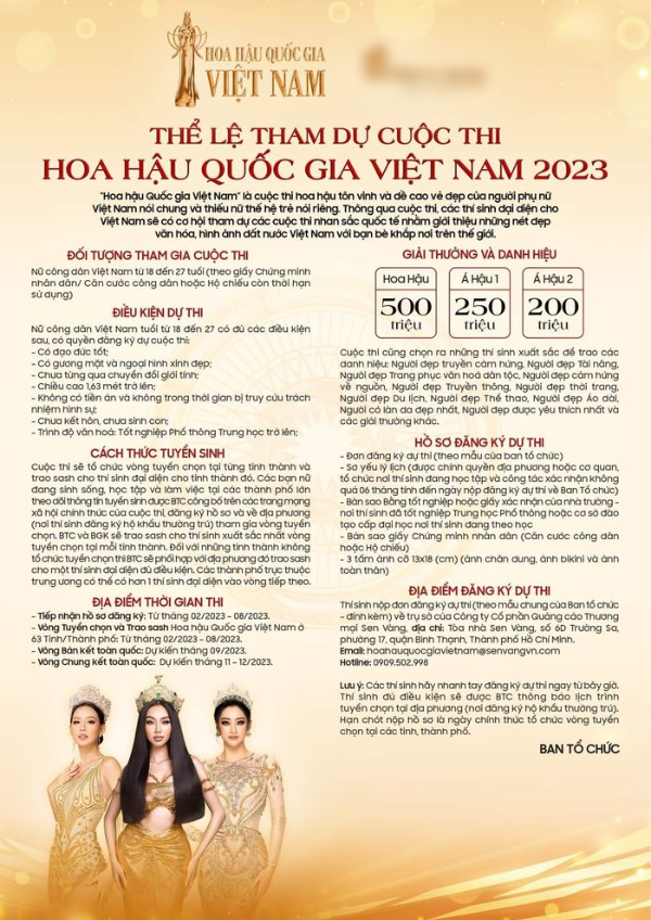 Đọ tiền thưởng các sân chơi nhan sắc Việt: Có cuộc thi trao nửa tỷ