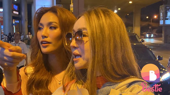 Lan Khuê đi siêu xe ra đón dì Anne: Chăm sóc nữ tỷ phú Thái tận tình