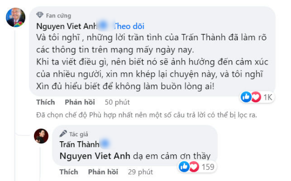 Trấn Thành được cả dàn sao Việt giải oan: NSND Việt Anh tin học trò