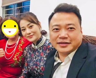 Phương Oanh sang thăm bố Công Lý, bạn trai cá mập tháp tùng