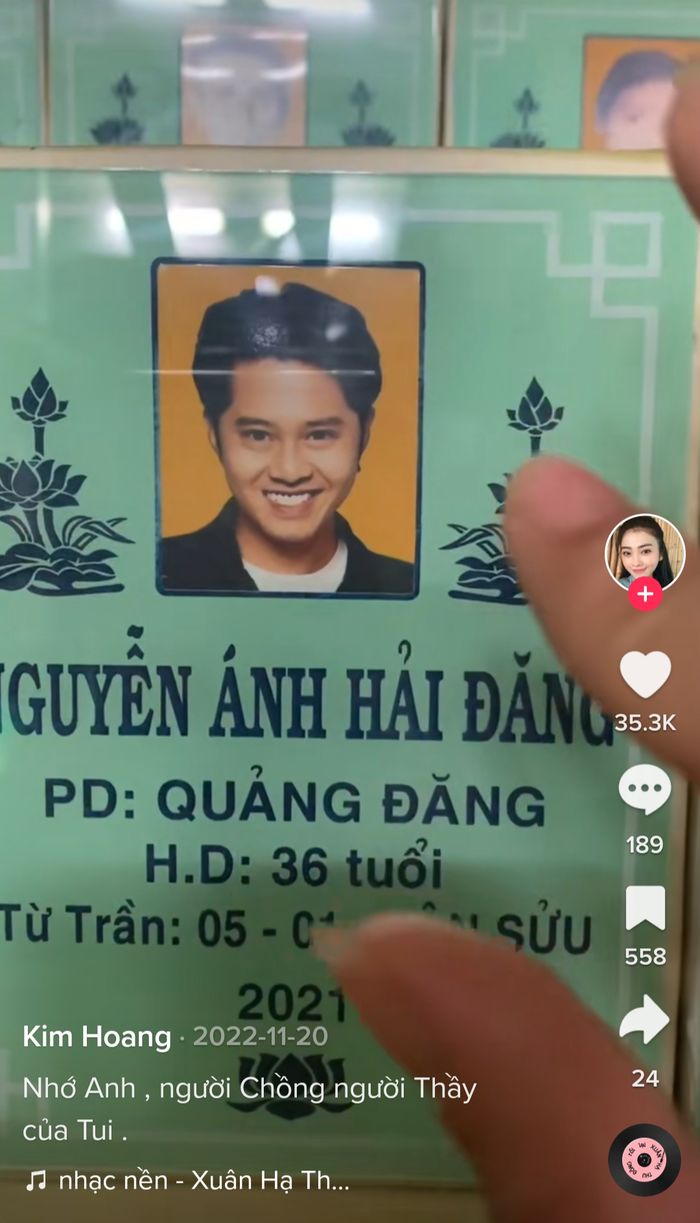 Xót xa lời chúc mừng sinh nhật bạn gái nhắn nhủ cố diễn viên Hải Đăng