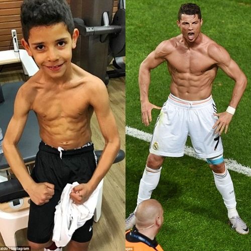 Con trai Ronaldo tương lai nối nghiệp bố siêu cao: 13 tuổi cao 1m70