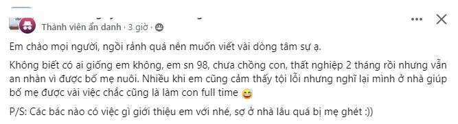 Trào lưu “làm con toàn thời gian”: Làm mệt thì nghỉ, ở nhà bố mẹ nuôi