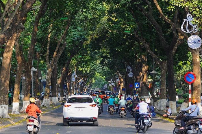 Con phố “hot” nhất Hà Nội khi sang thu: 1m2, 10 người đứng chụp ảnh