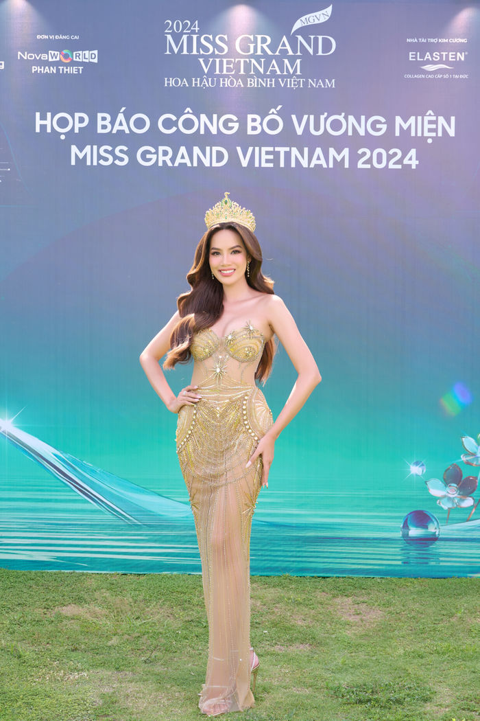 Miss Grand Vietnam 2024 công bố vương miện từ vàng 24K