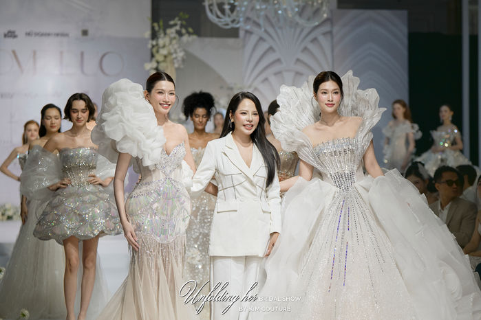 Đoàn Thiên Ân, Quỳnh Châu làm nàng thơ áo cưới cho NTK Kim Anh Lê