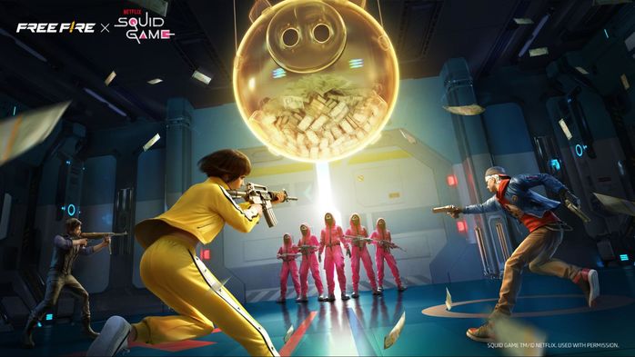 Bước vào vũ trụ Squid Game của Netflix trong Garena Free