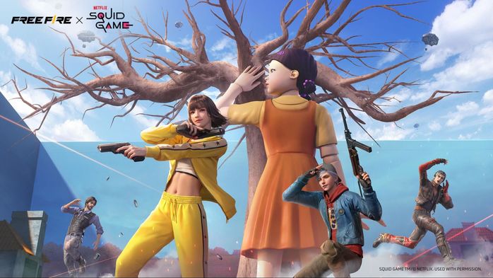 Bước vào vũ trụ Squid Game của Netflix trong Garena Free