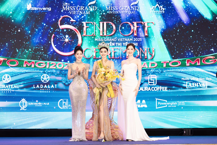 Send-off Hoa hậu Yến Nhi thi Miss Grand International 2025