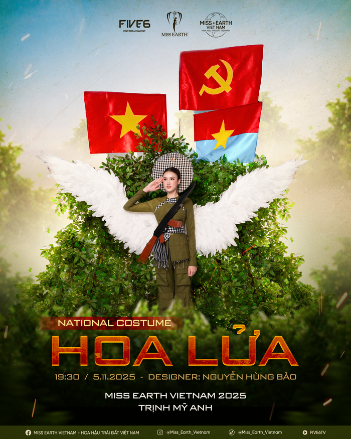 Trịnh Mỹ Anh gây ấn tượng với trang phục dân tộc tại Miss Earth 2025