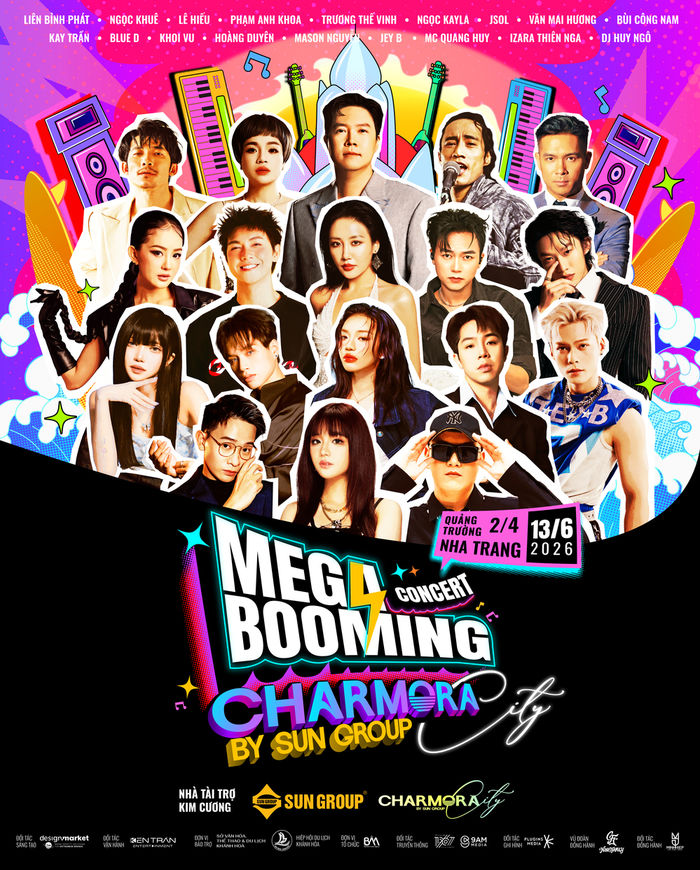 MEGA BOOMING - CHARMORA CITY: Âm nhạc đổ bộ vịnh ngọc Nha Trang