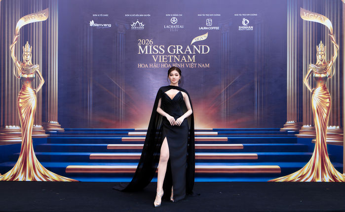 Dàn Hoa Á hậu đọ sắc trong họp báo khởi động Miss Grand Vietnam 2026