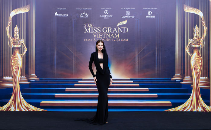 Dàn Hoa Á hậu đọ sắc trong họp báo khởi động Miss Grand Vietnam 2026